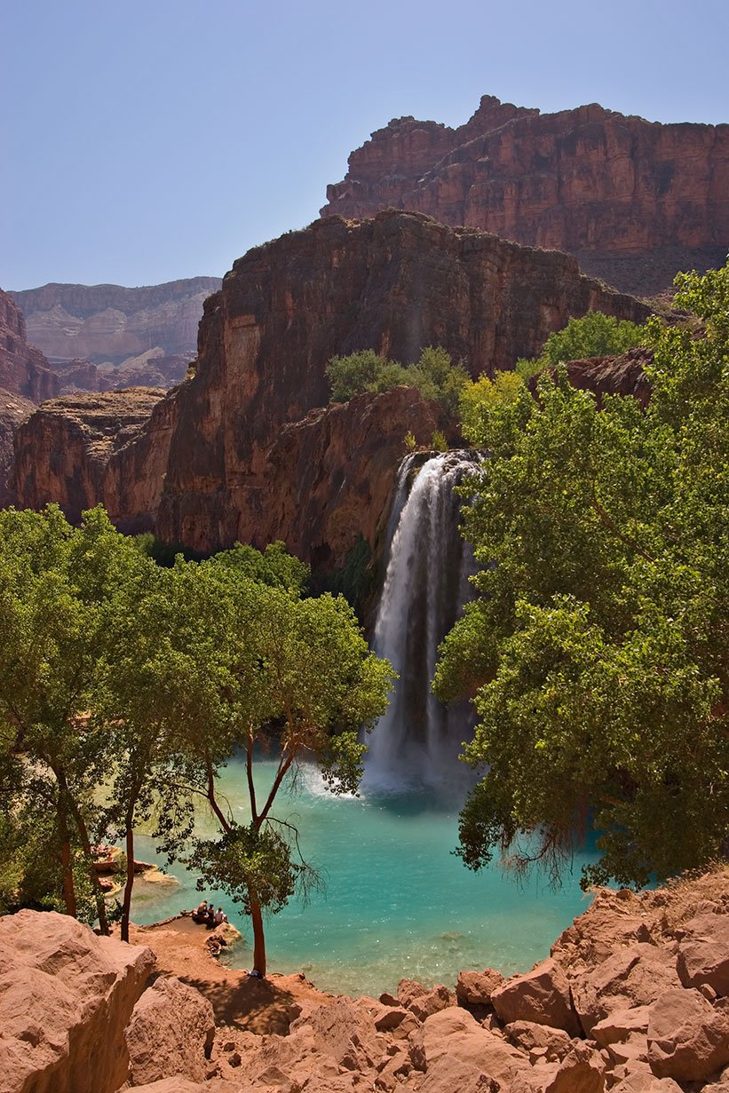 Havasu Falls Blue Water — Havasupai Arizona