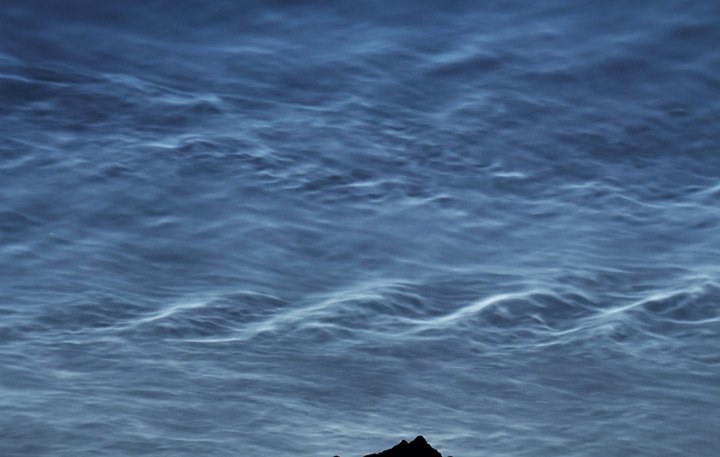 Noctilucent Cloud Display — Scandinavian Summer