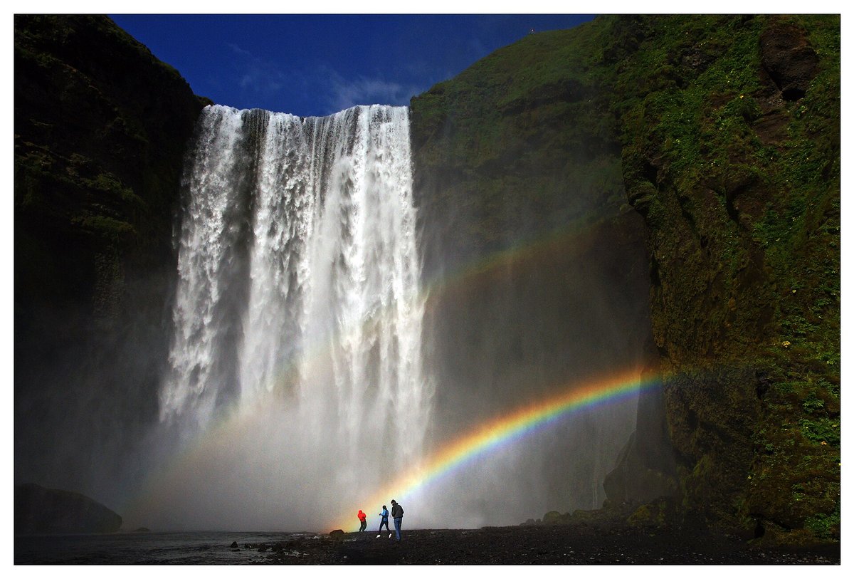 Skógafoss Rainbow Mist — Iceland