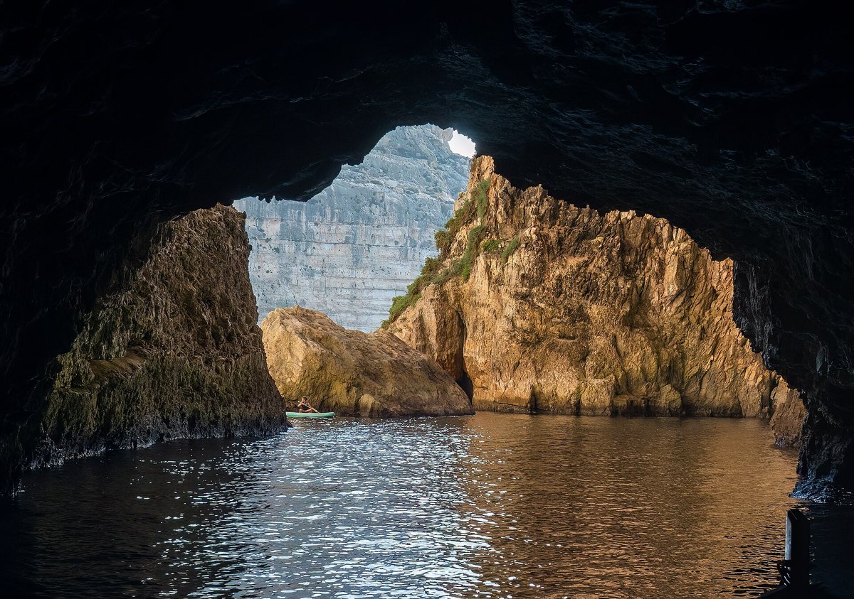 Blue Grotto Sea Cave Light — Capri Italy