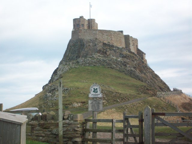 Lindisfarne Castle Tidal Island — Northumberland England