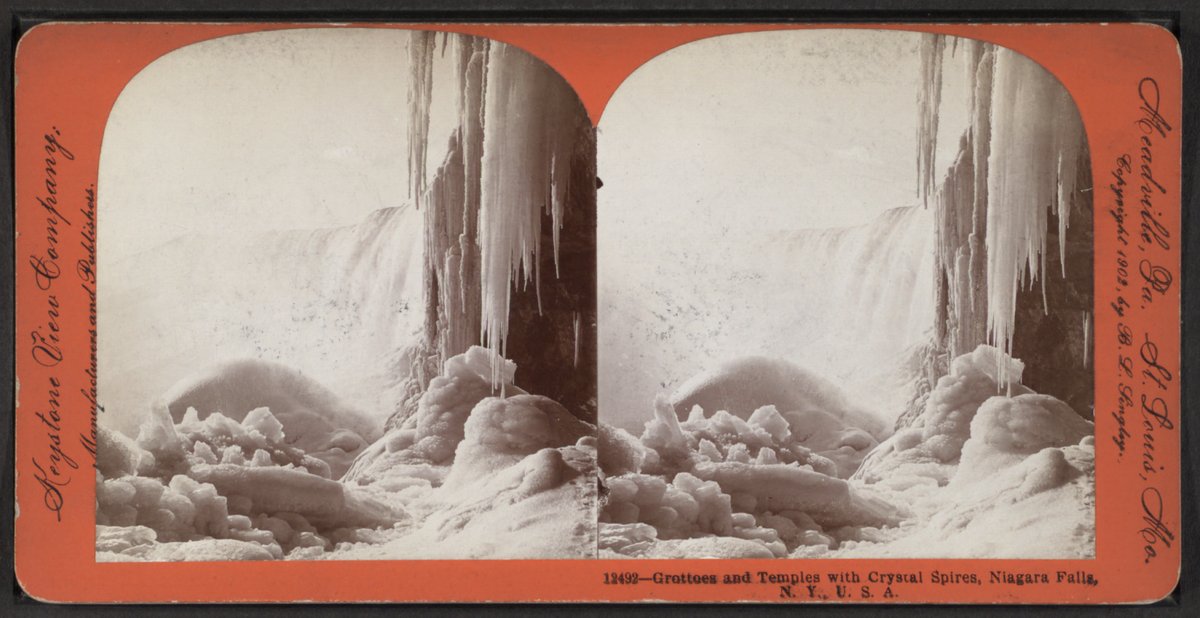 Niagara Falls Ice Formation — Ontario Canada