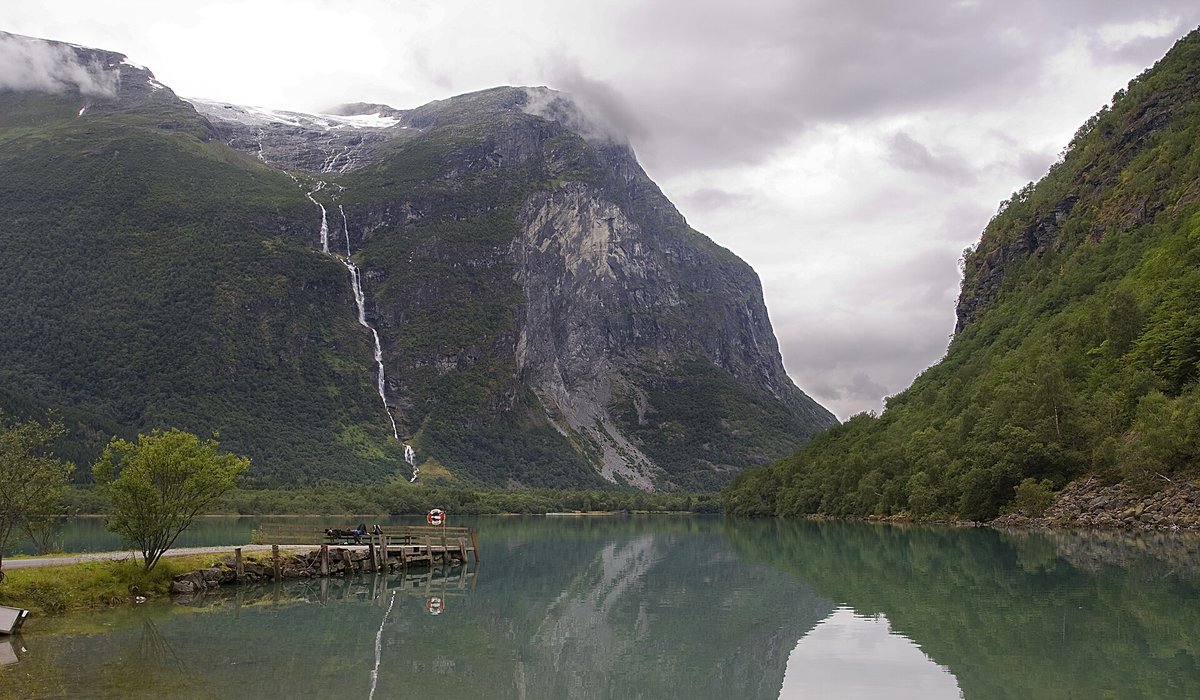 Ramnefjellsfossen Waterfall — Norway