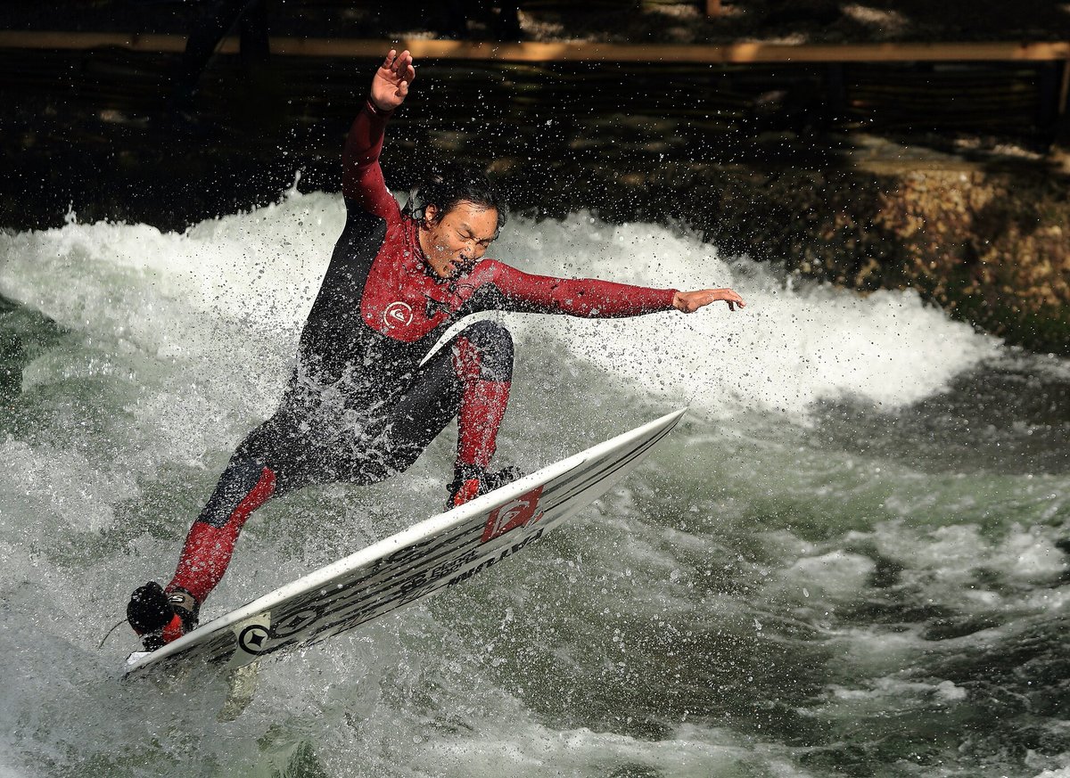 Eisbach Stehende Welle