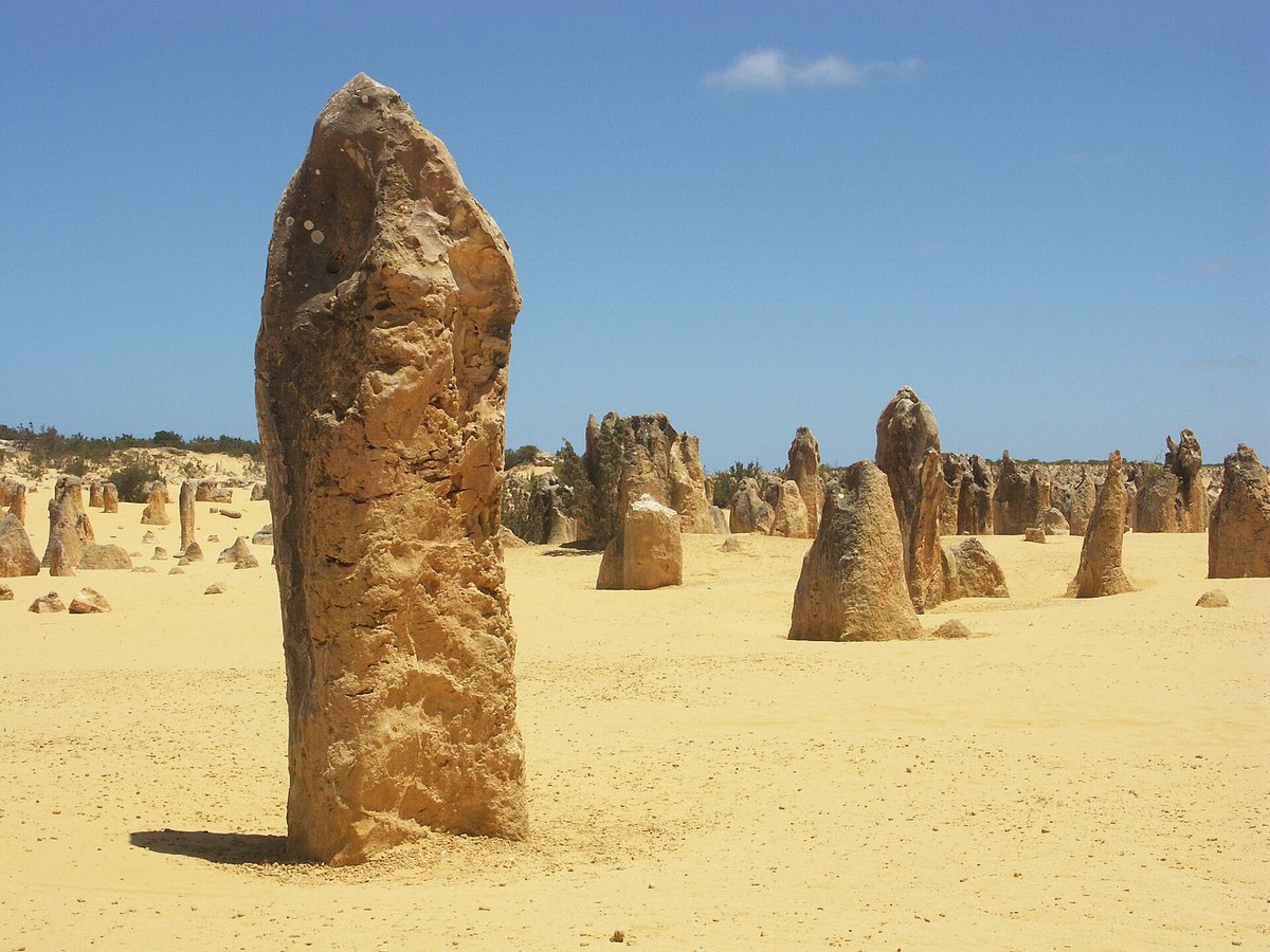 Pinnacles Desert Limestone Spires — Western Australia