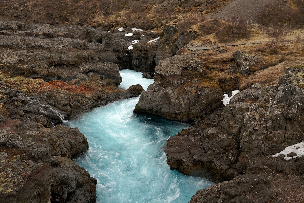 Barnafossar Waterfall — Iceland