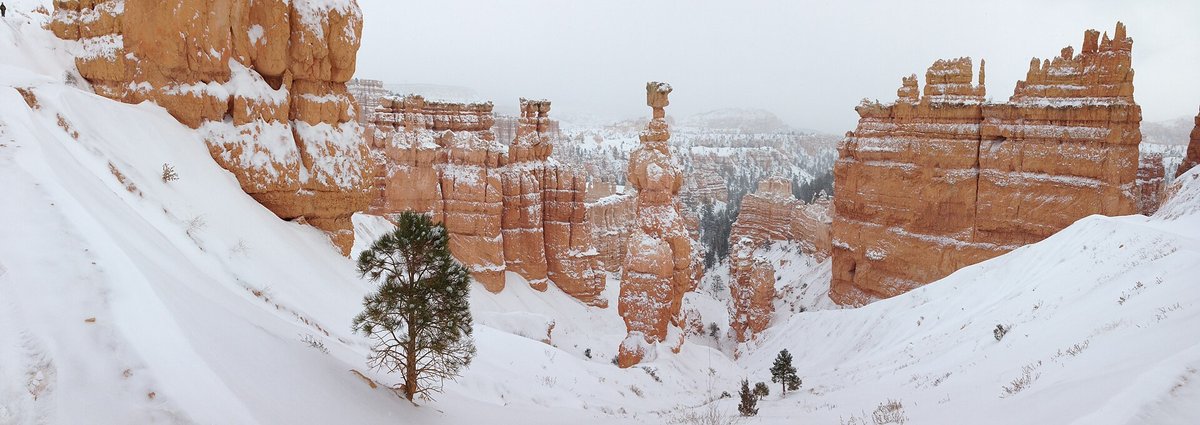 Bryce Canyon Hoodoo Snow Season — Utah USA