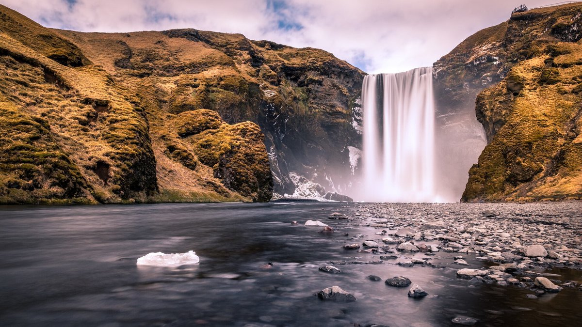 Skógafoss Ice Winter — South Iceland